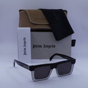 Palm Angels PERI109 NAPA 0907 Square Sunglasses - Black/Grey/Grey